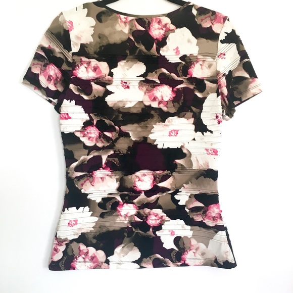 Calvin Klein Women's Floral Top Sz S/P - Picture 3 of 6